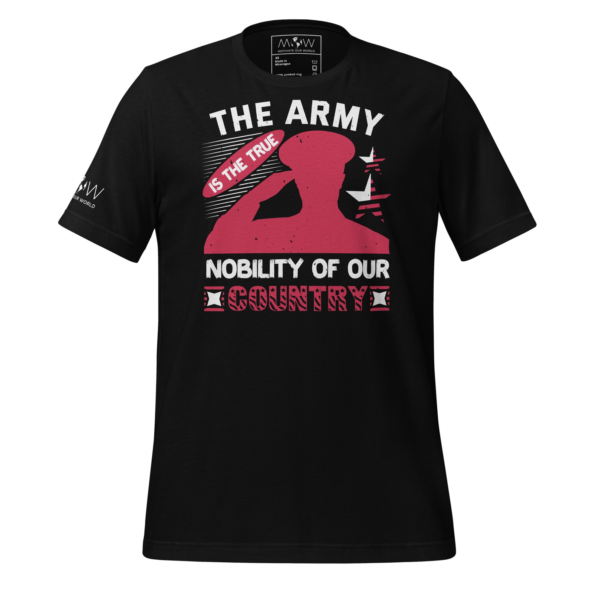 The Army Men's Motivational Black T-Shirt