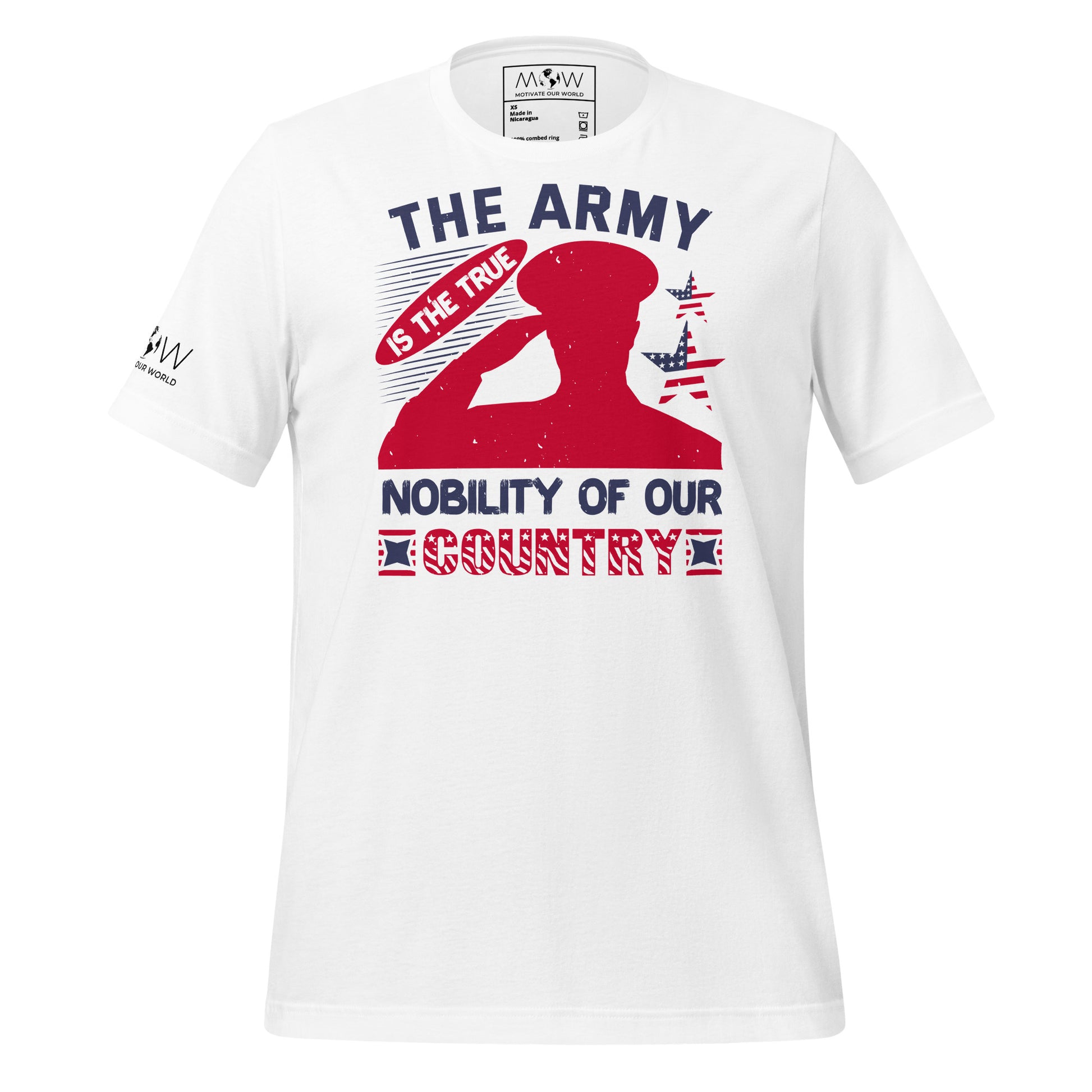 The Army Men's Motivational White T-Shirt