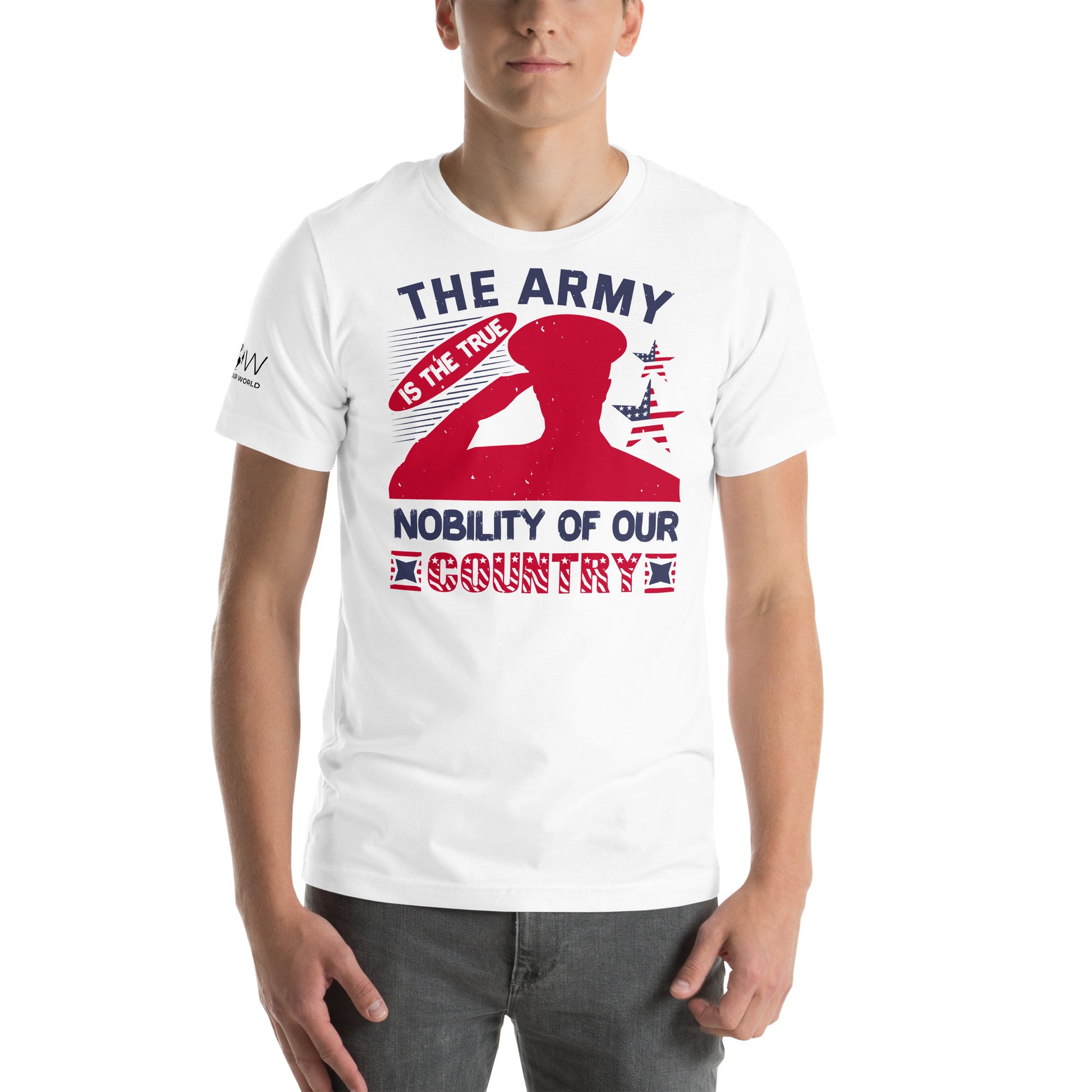 The Army Men's Motivational White T-Shirt