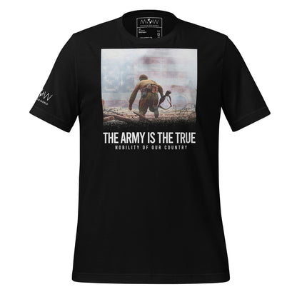 The Army is the True Men's Motivational  Black T-Shirt