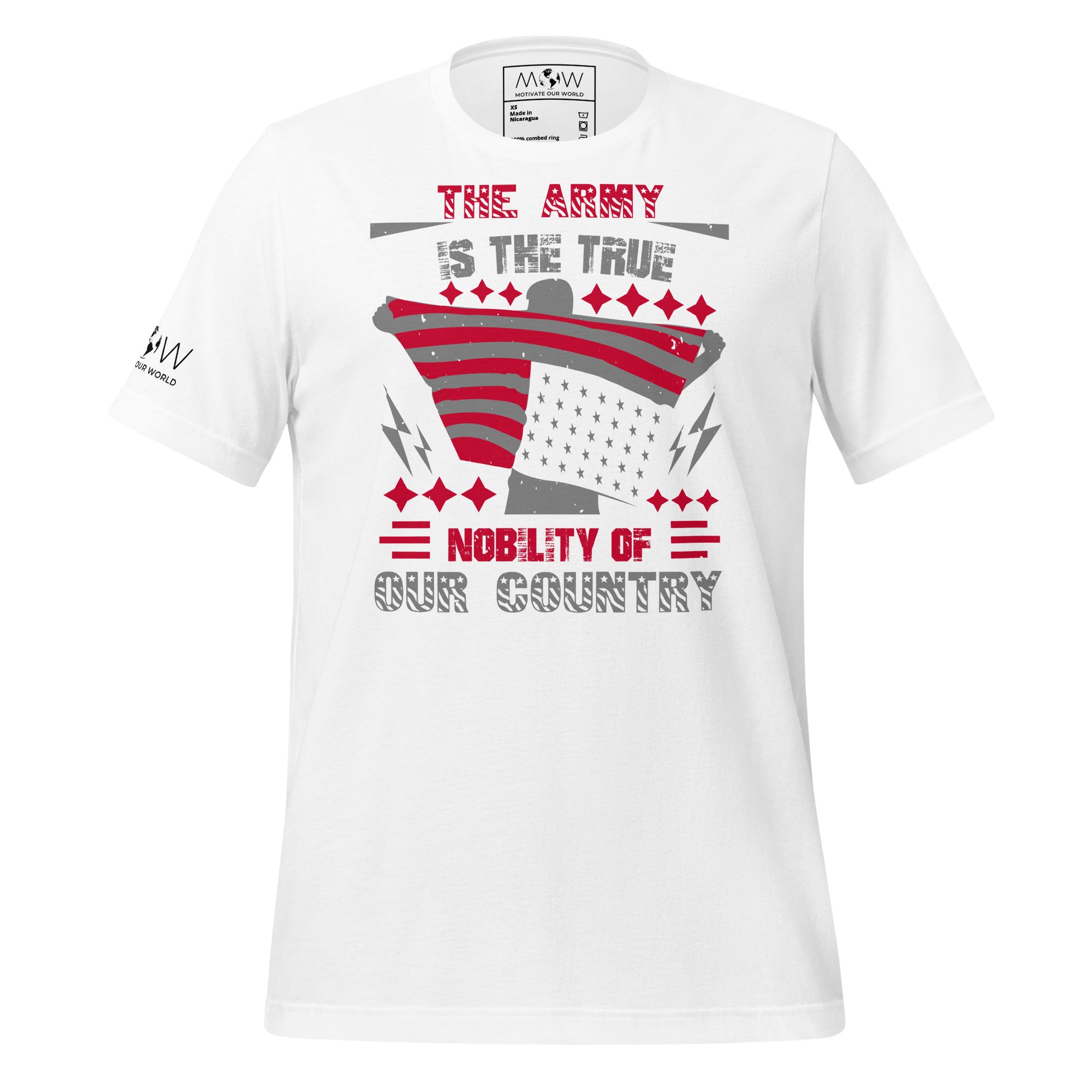 The Army is the True Nobility of Our Country II Men's Motivational White T-Shirt