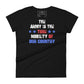 The Army is the True Nobility of Our Country Women’s Motivational Black T-Shirt