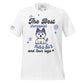 The Best Therapist Has Fur and Four Legs - Cute Dog White Motivational Men's T-Shirt