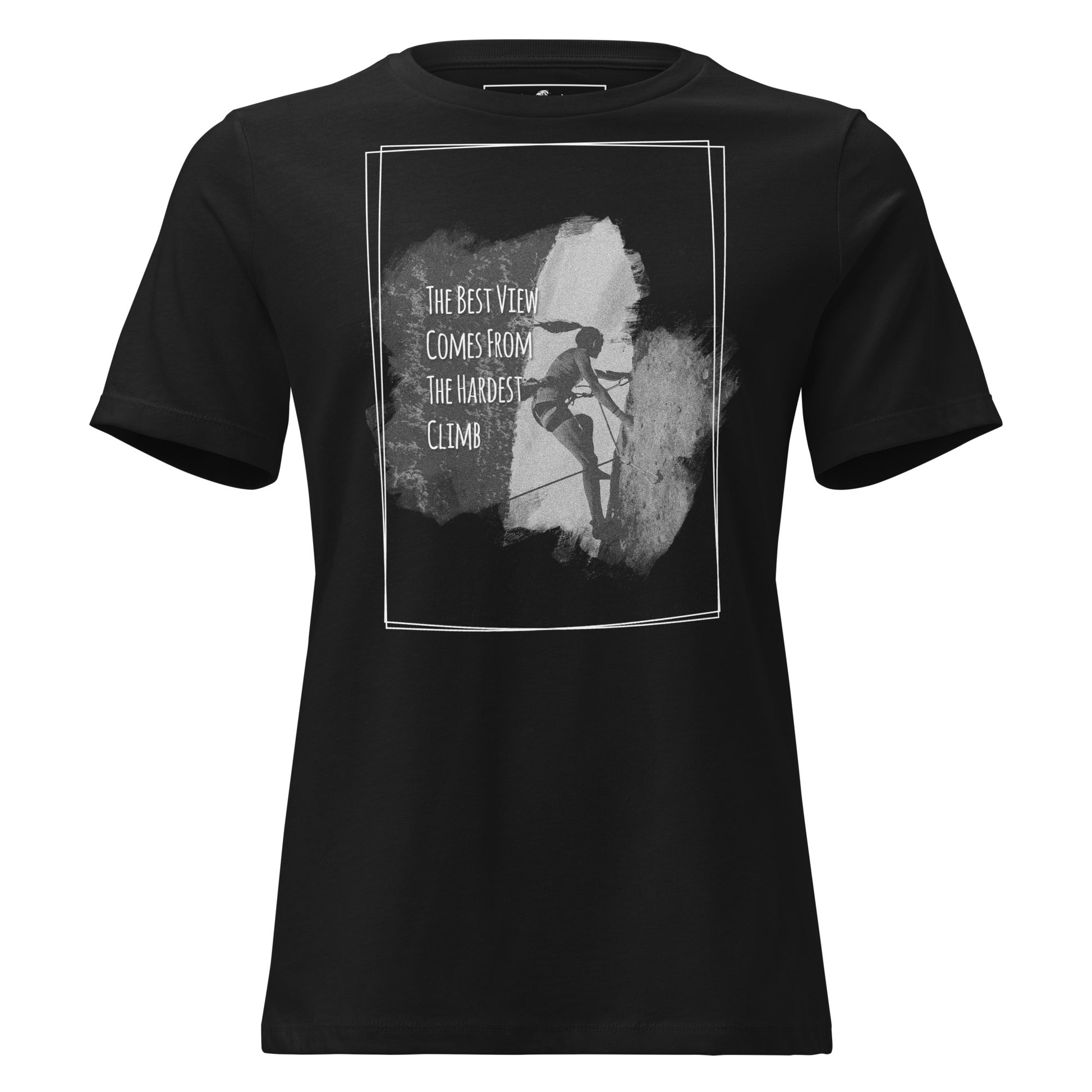The Best View Black Motivational Women’s T-Shirt