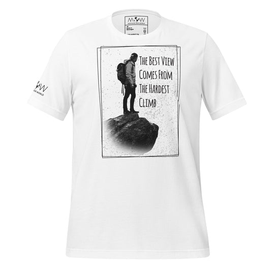 The Best View Men's Motivational White T-Shirt