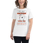 "The Cards You're Dealt" White Motivational Women’s T-Shirt Lifestyle