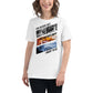 "The Farther Away I Want to Go" White Motivational Women’s T-Shirt Lifestyle