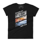 The Farther Away Women’s Motivational Black T-Shirt