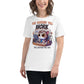 The Harder You Work, The Luckier You Get - Cat Edition White Motivational Women’s T-Shirt Lifestyle