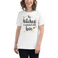 The Kitchen Is Seasoned With Love Colorful White Motivational Women’s T-Shirt Lifestyle