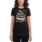 The Kitchen is Seasoned with Love Women’s Motivational Black T-Shirt