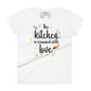 The Kitchen is Seasoned with Love Women’s Motivational White T-Shirt