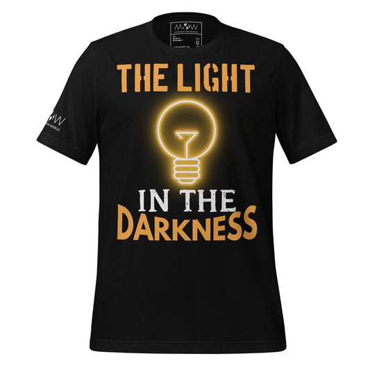The Light in the Darkness Black Motivational Men's T-Shirt