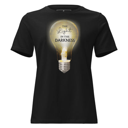 The Light in the Darkness – Radiance Edition Black Motivational Women’s T-Shirt