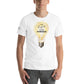 The Light in the Darkness – Radiance Edition White Motivational Men's T-Shirt Lifestyle