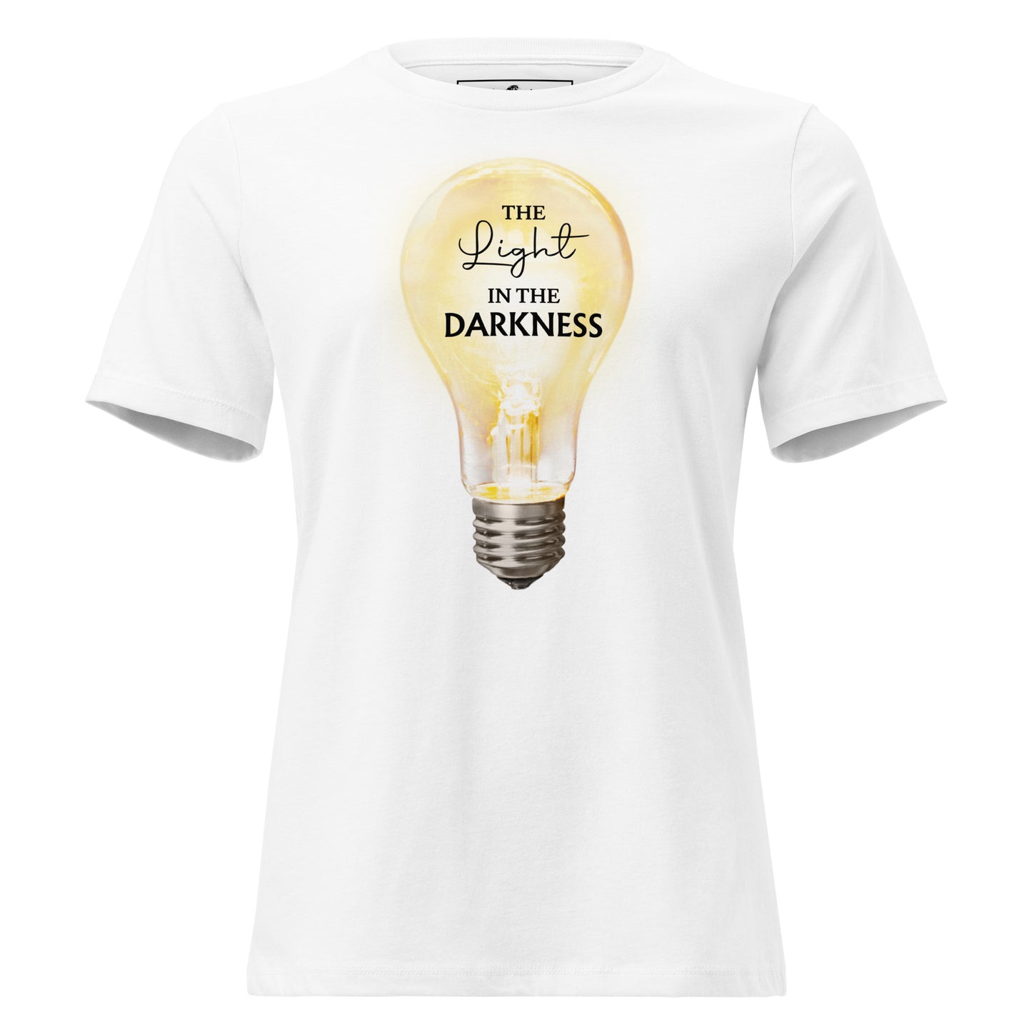 The Light in the Darkness – Radiance Edition White Motivational Women’s T-Shirt