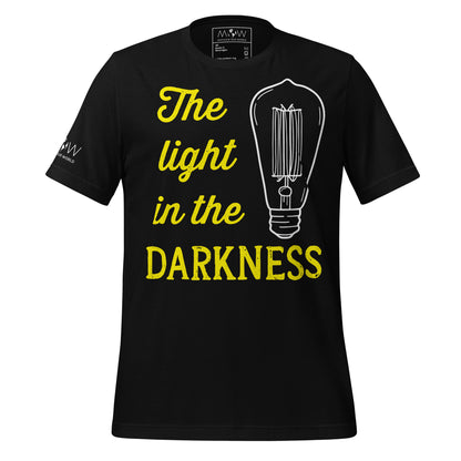 The Light in the Darkness – Vintage Glow Edition Black Motivational Men's T-Shirt