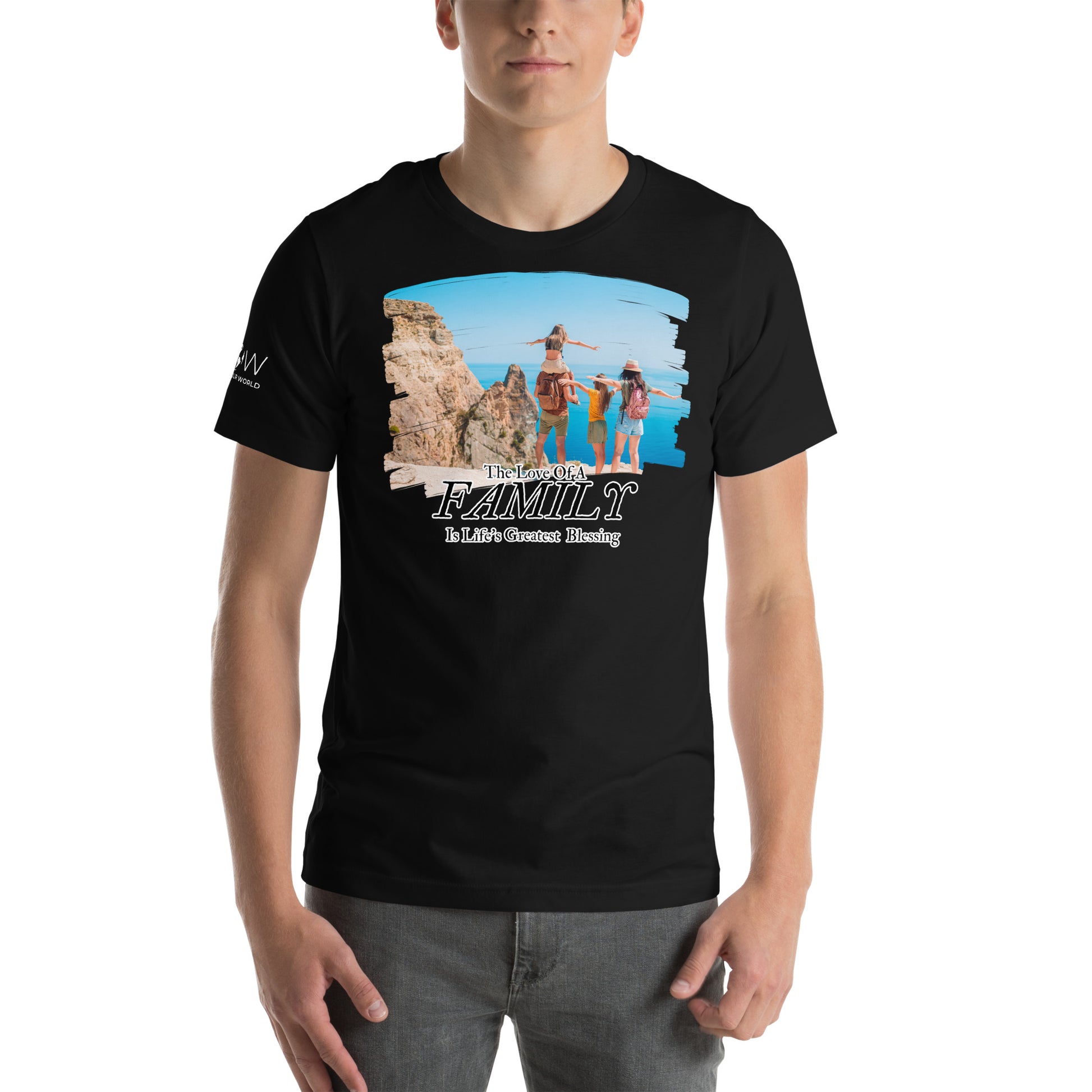 The Love of a Family - Adventure Edition Black Motivational Men's T-Shirt Lifestyle