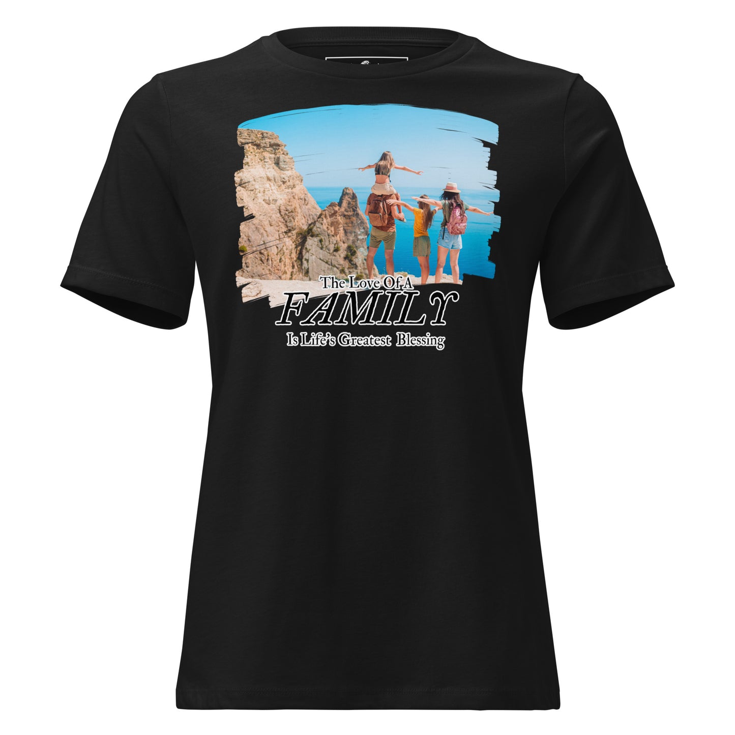 The Love of a Family - Adventure Edition Black Motivational Women’s T-Shirt