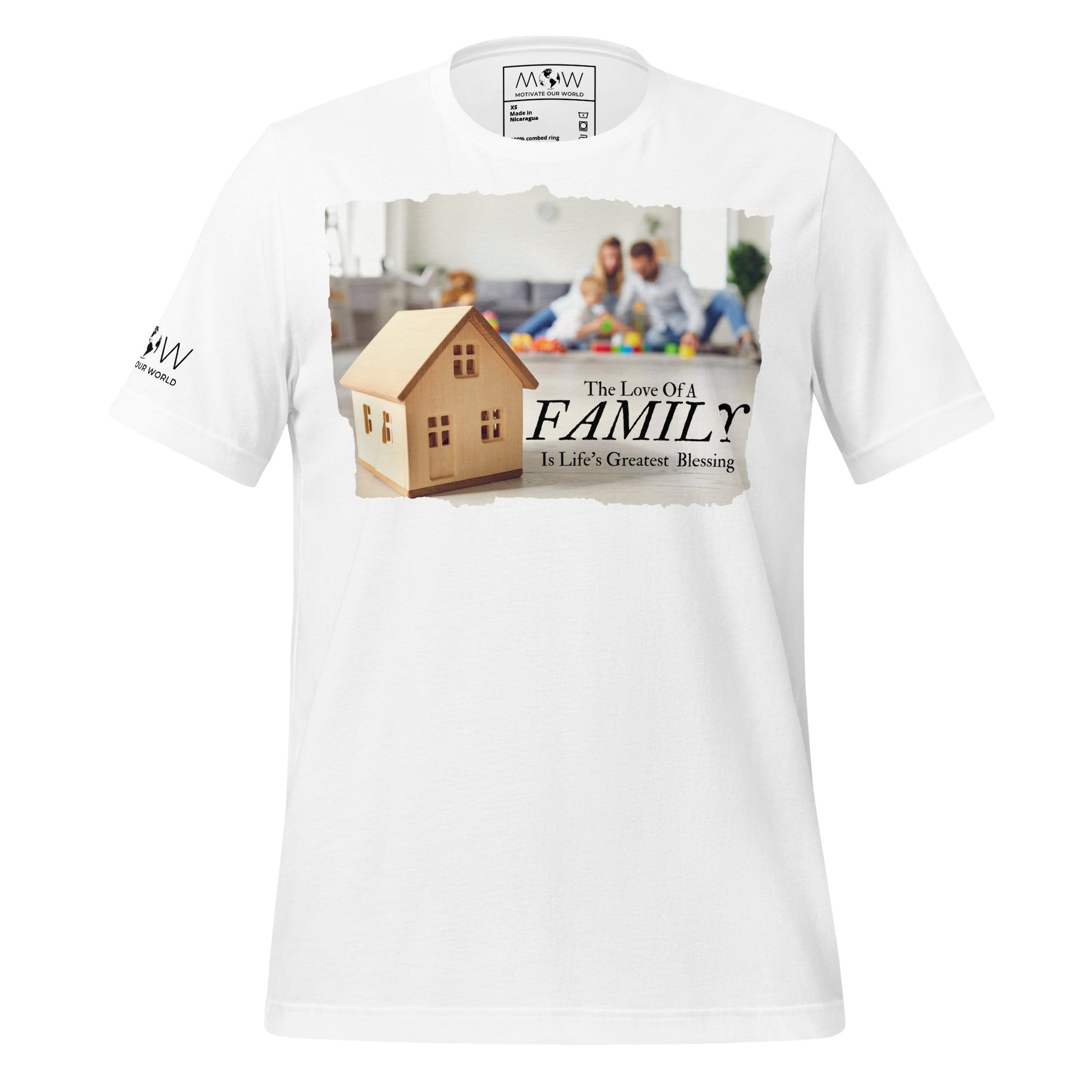 The Love of a Family - White Motivational Men's T-Shirt