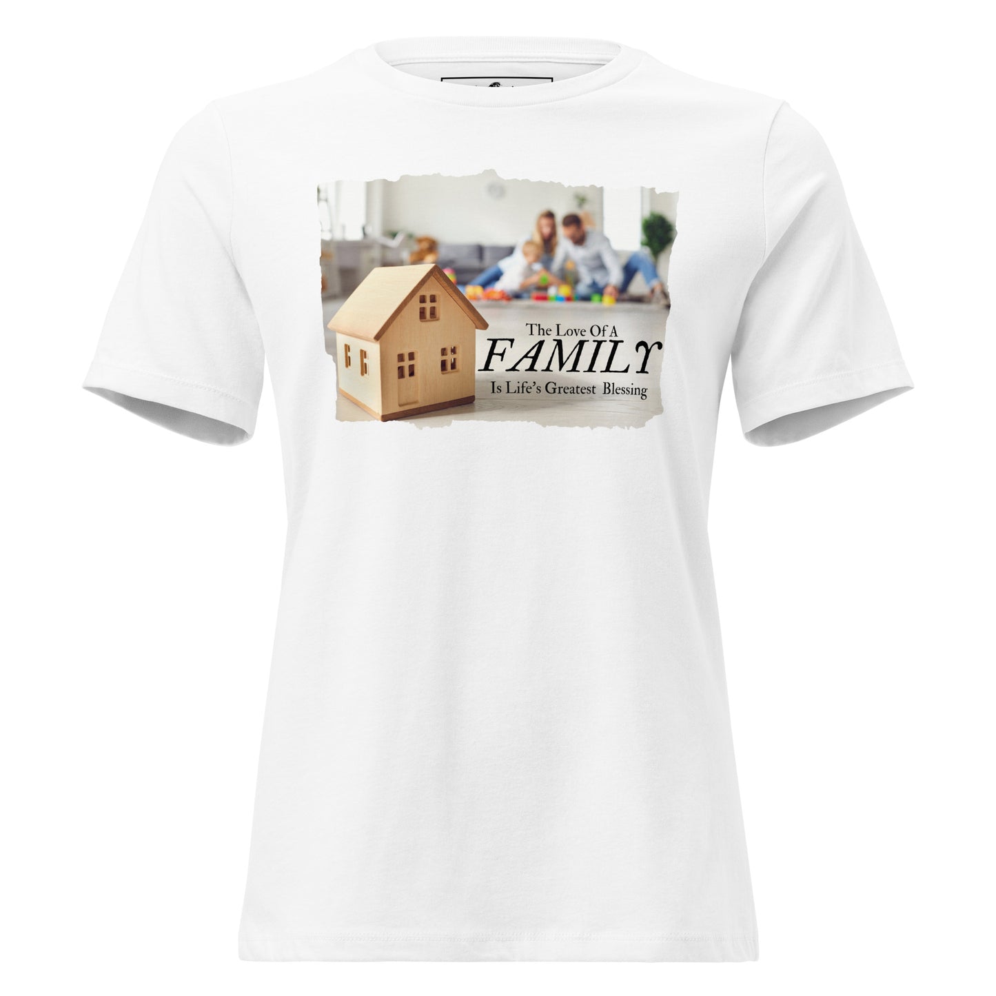 The Love of a Family - White Motivational Women’s T-Shirt