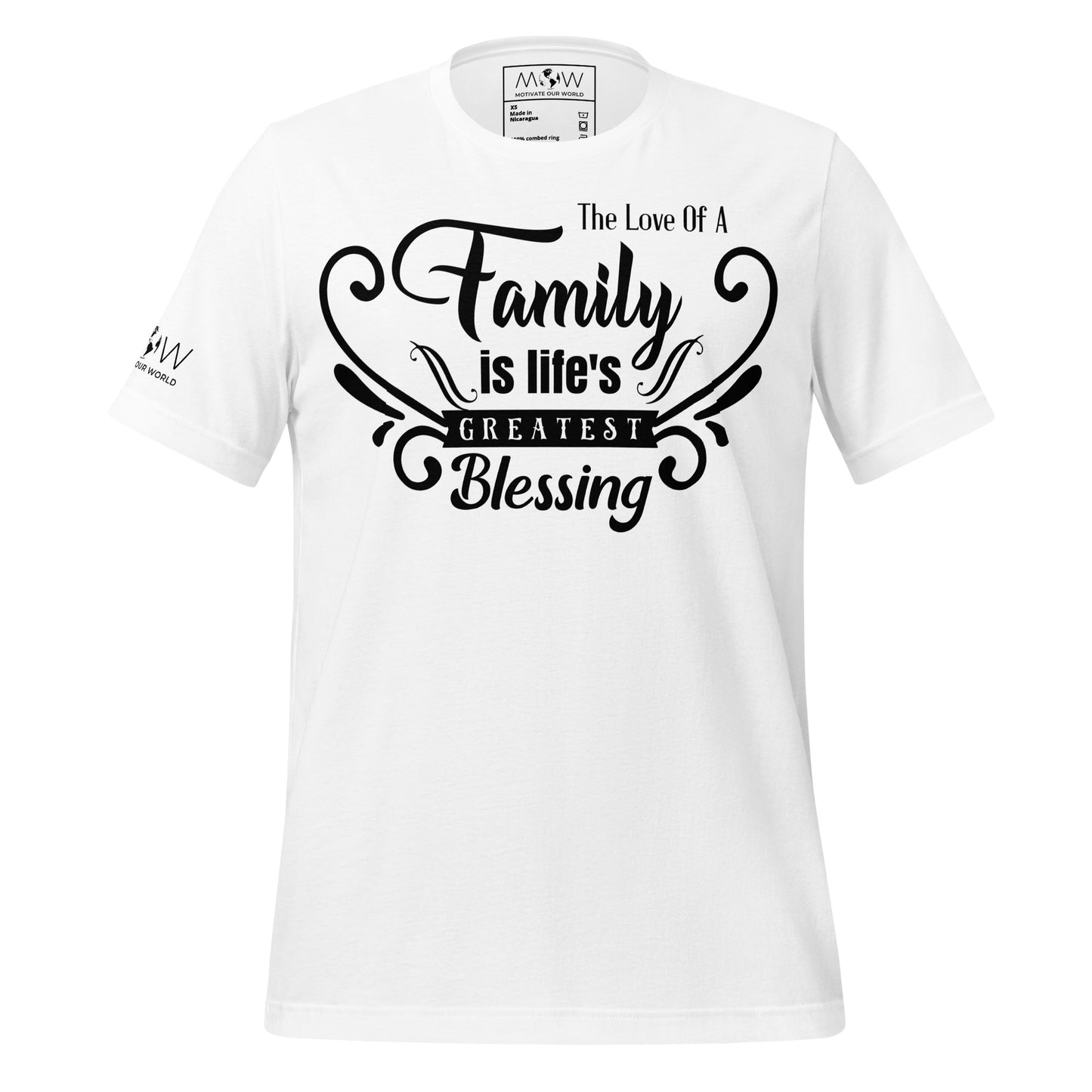 "The Love of a Family"  White Motivational Men's T-Shirt