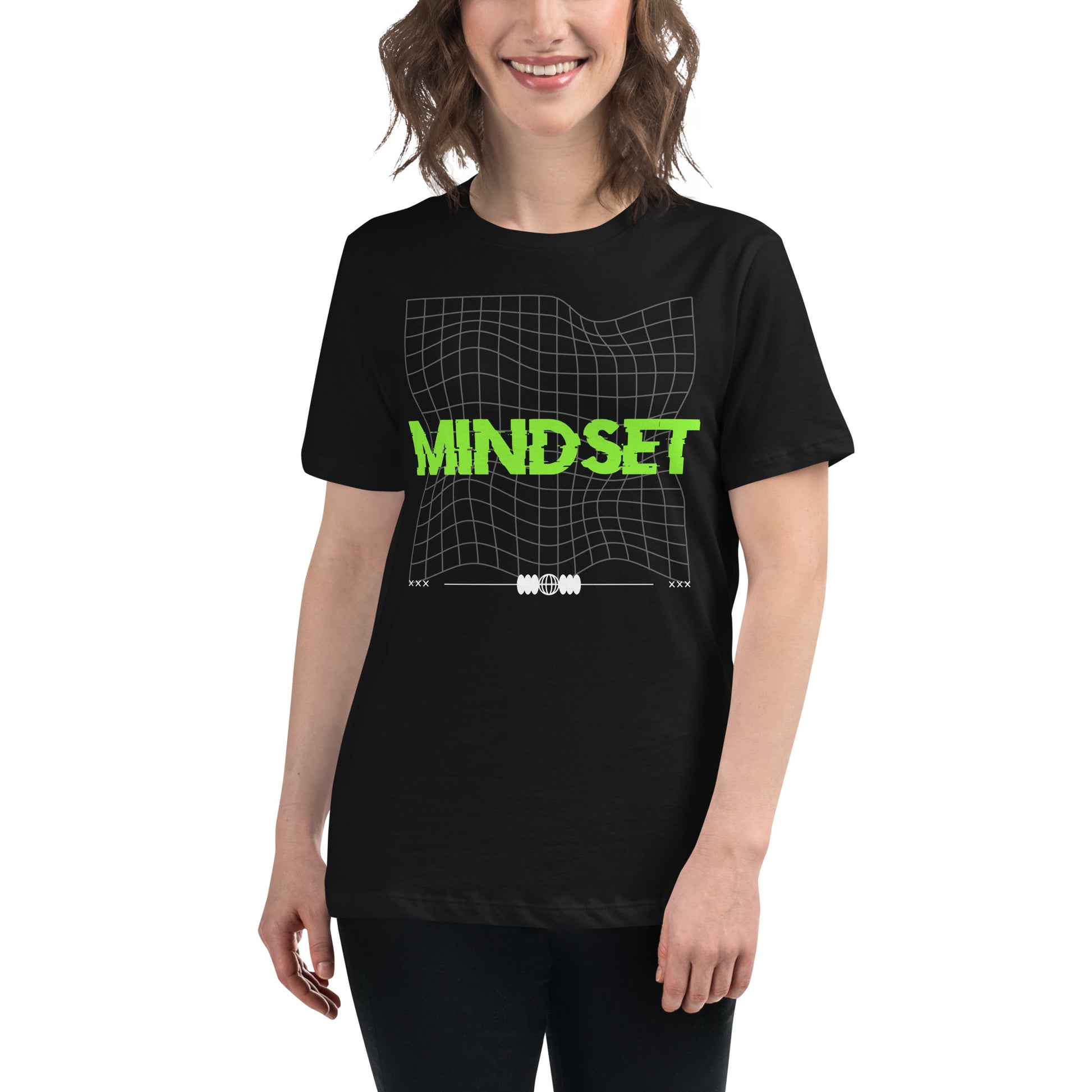 The Mindset Black Motivational Women’s T-Shirt Lifestyle