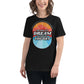 "The More You Dream, The Farther You Get" Black Motivational Women’s T-Shirt Lifestyle