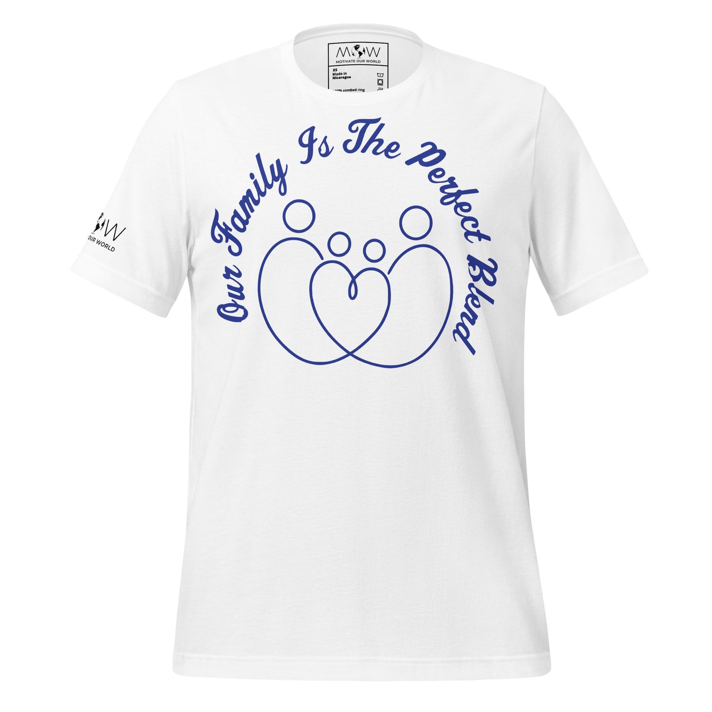 The Perfect Blend Family White Motivational Men's T-Shirt