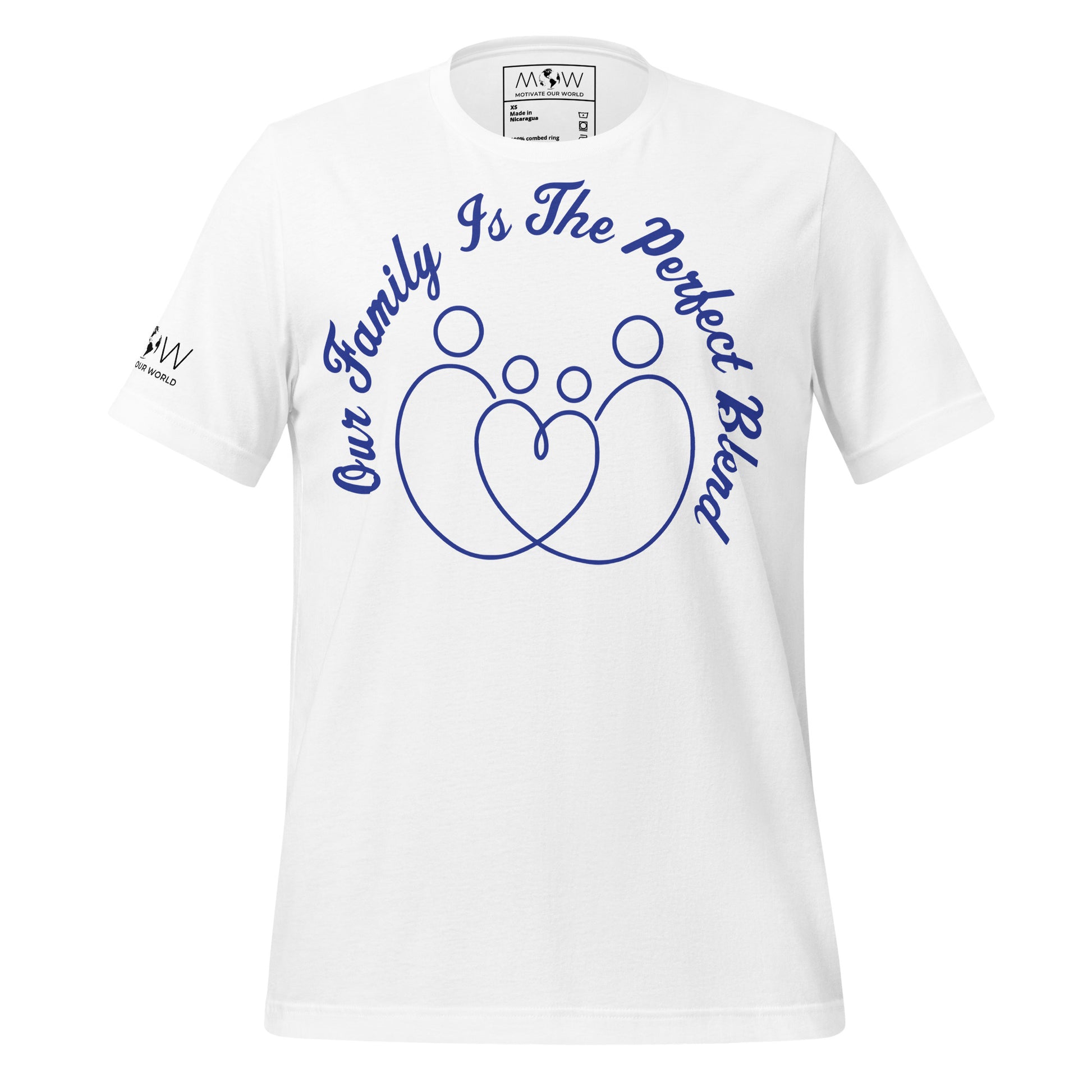 The Perfect Blend Family White Motivational Men's T-Shirt