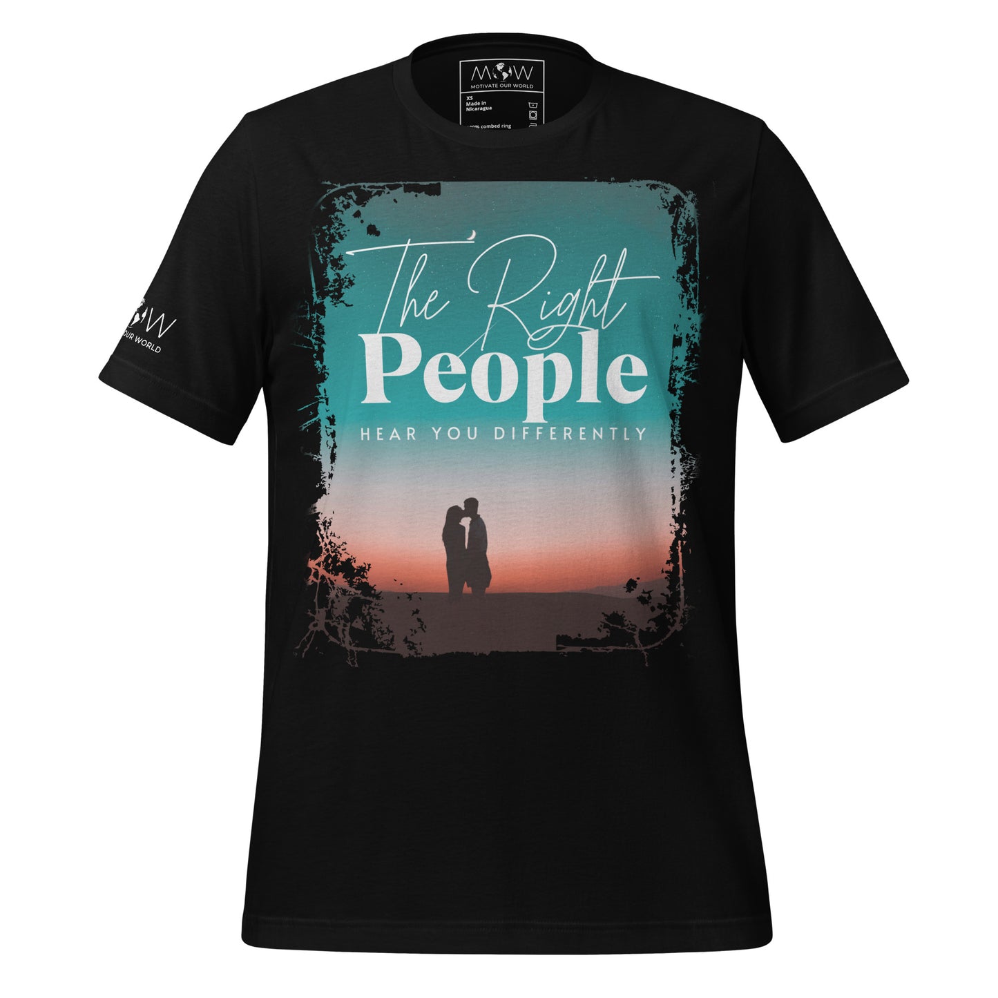The Right People Hear You Differently – Twilight Edition Black Motivational Men's T-Shirt
