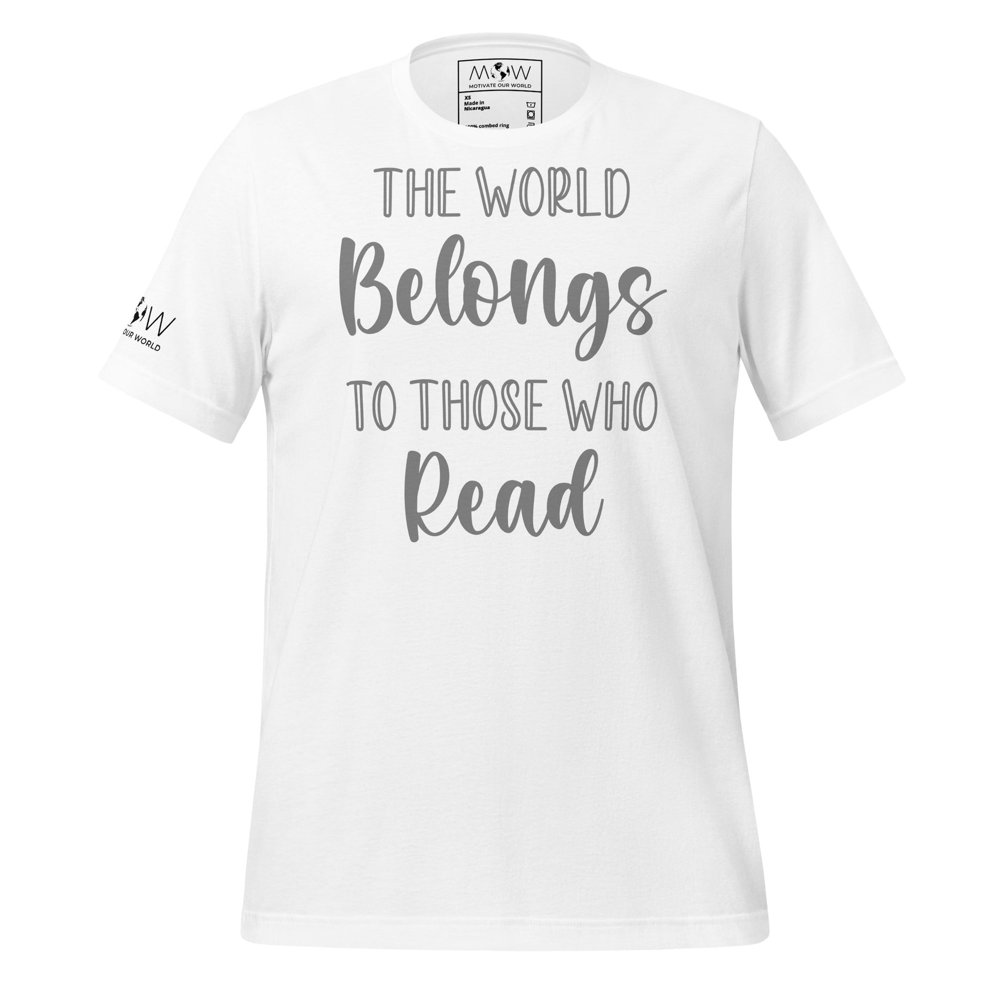 The World Belongs to Those White Motivational Men's T-Shirt