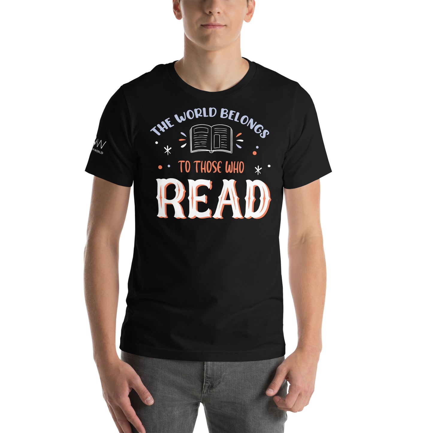 The World Belongs to Those Who Read Black Motivational Men's T-Shirt