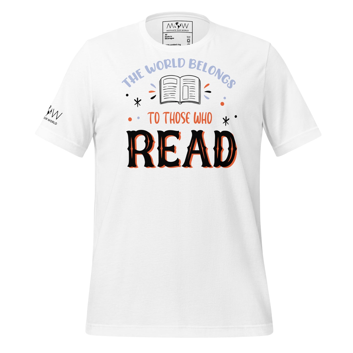 The World Belongs to Those Who Read White Motivational Men's T-Shirt