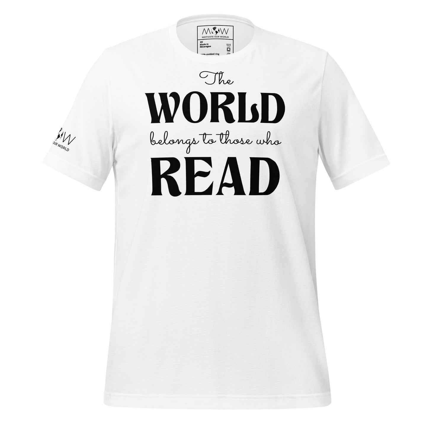 The World Belongs to White Motivational Men's T-Shirt