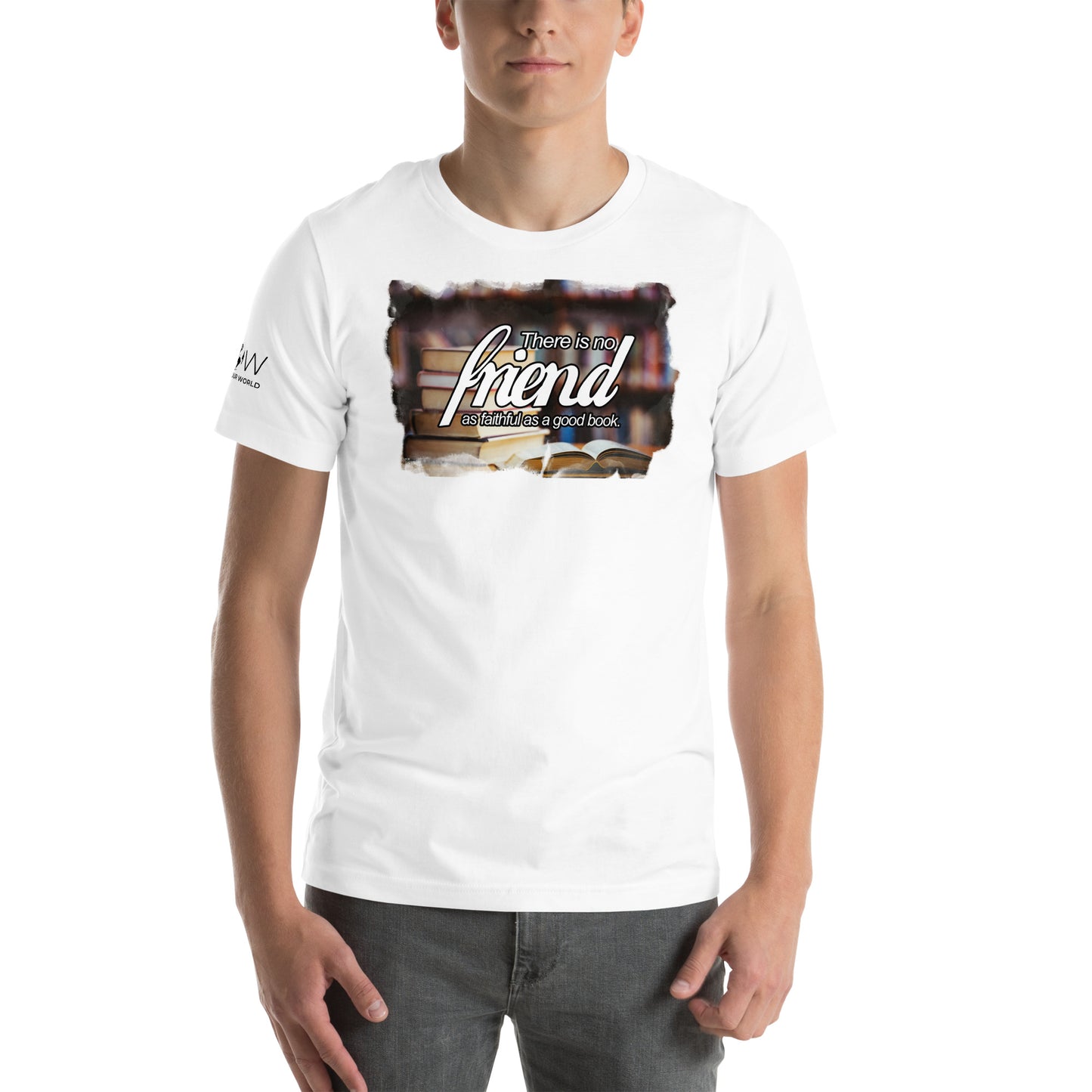 "There Is No Friend as Faithful" White Motivational Men's T-Shirt