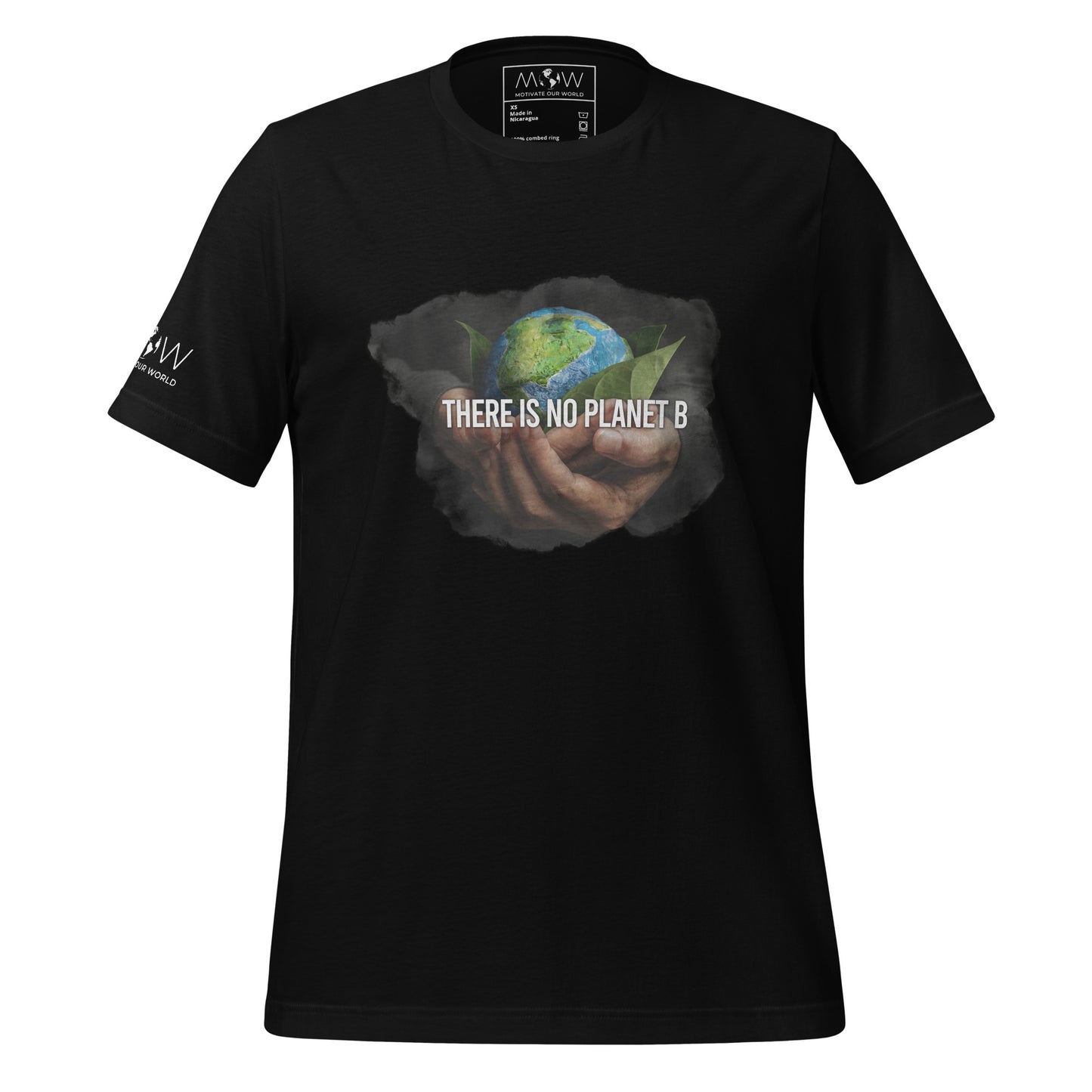 There Is No Planet B Men's Motivational Black T-Shirt