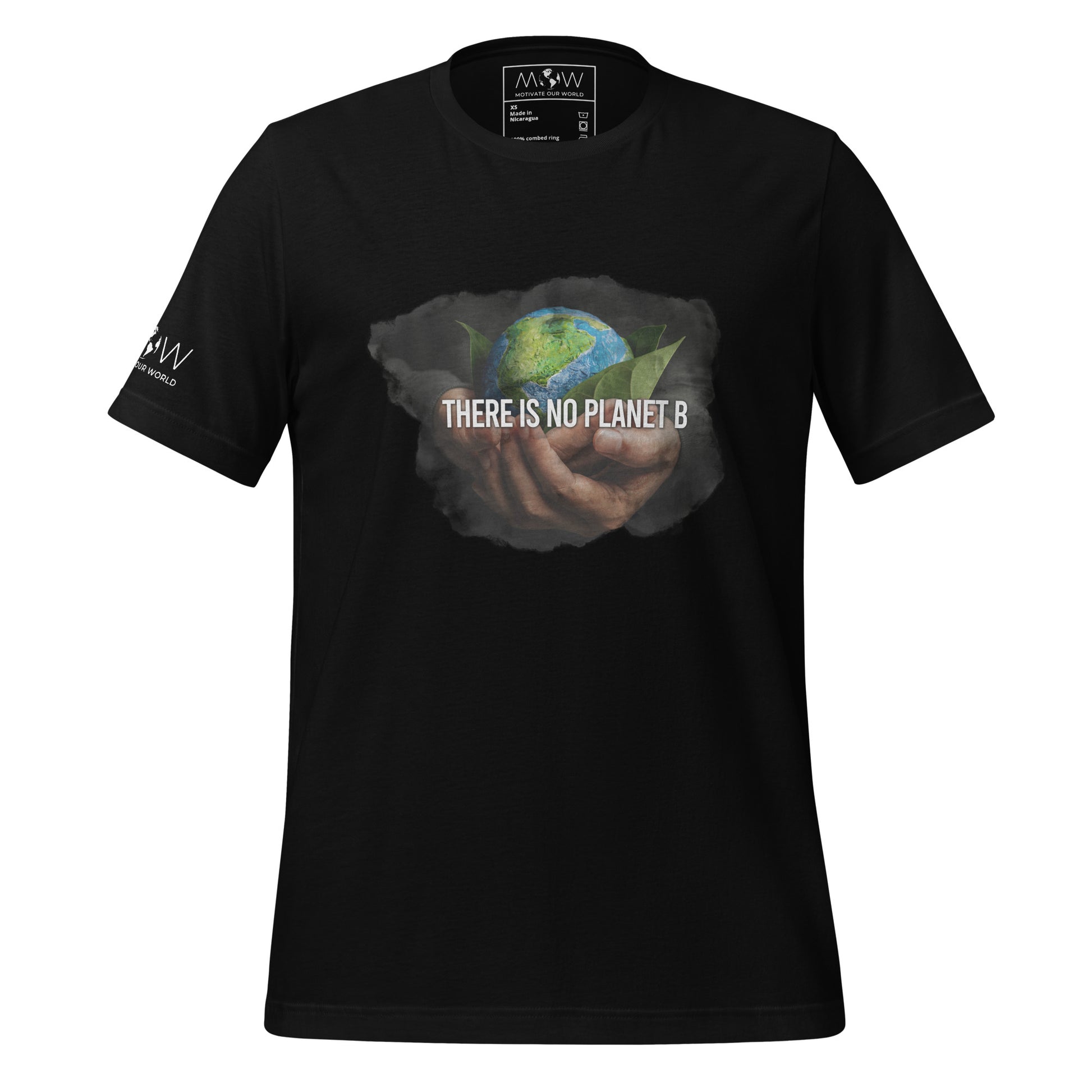 There Is No Planet B Men's Motivational Black T-Shirt