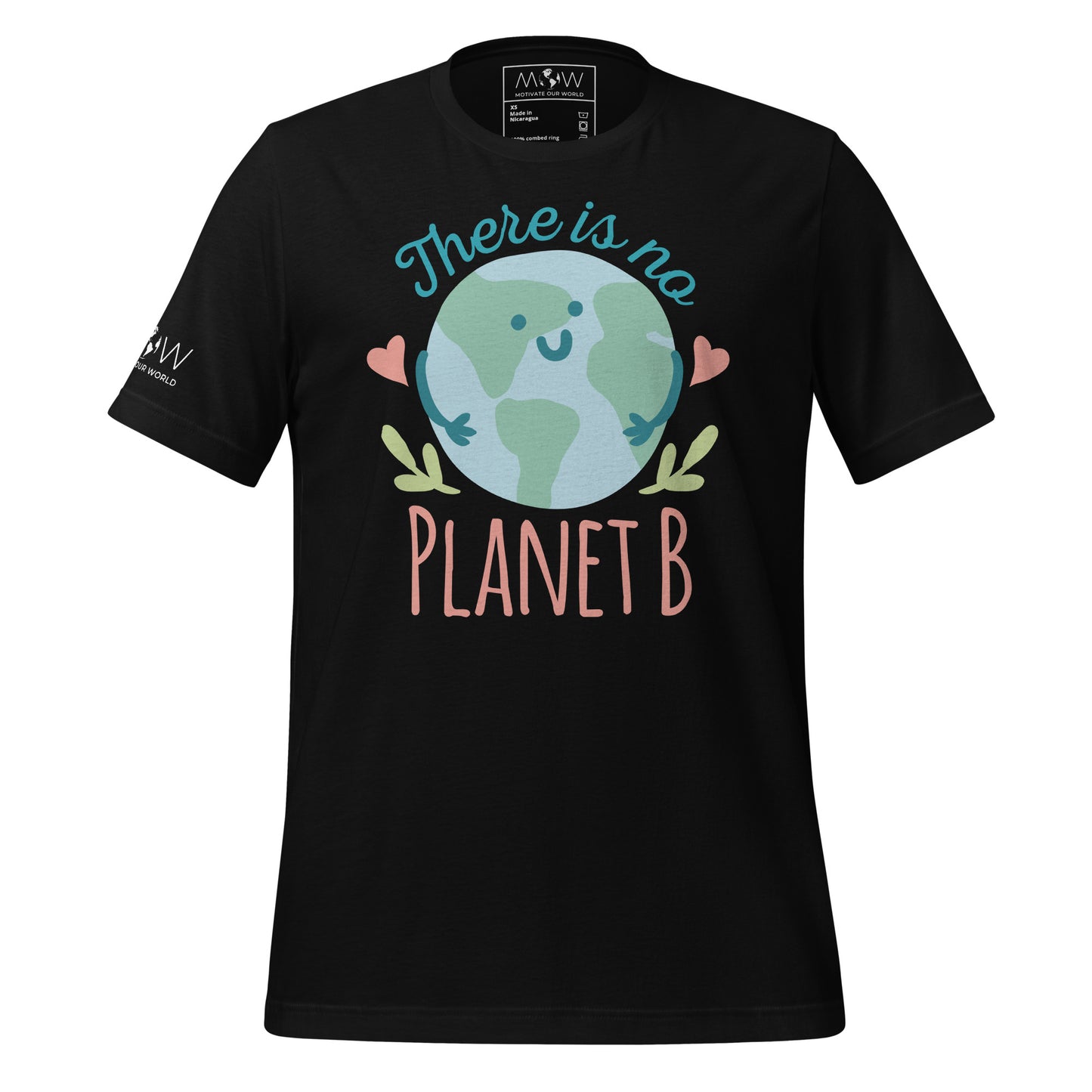 There Is No Planet B Men's Motivational Black T-Shirt