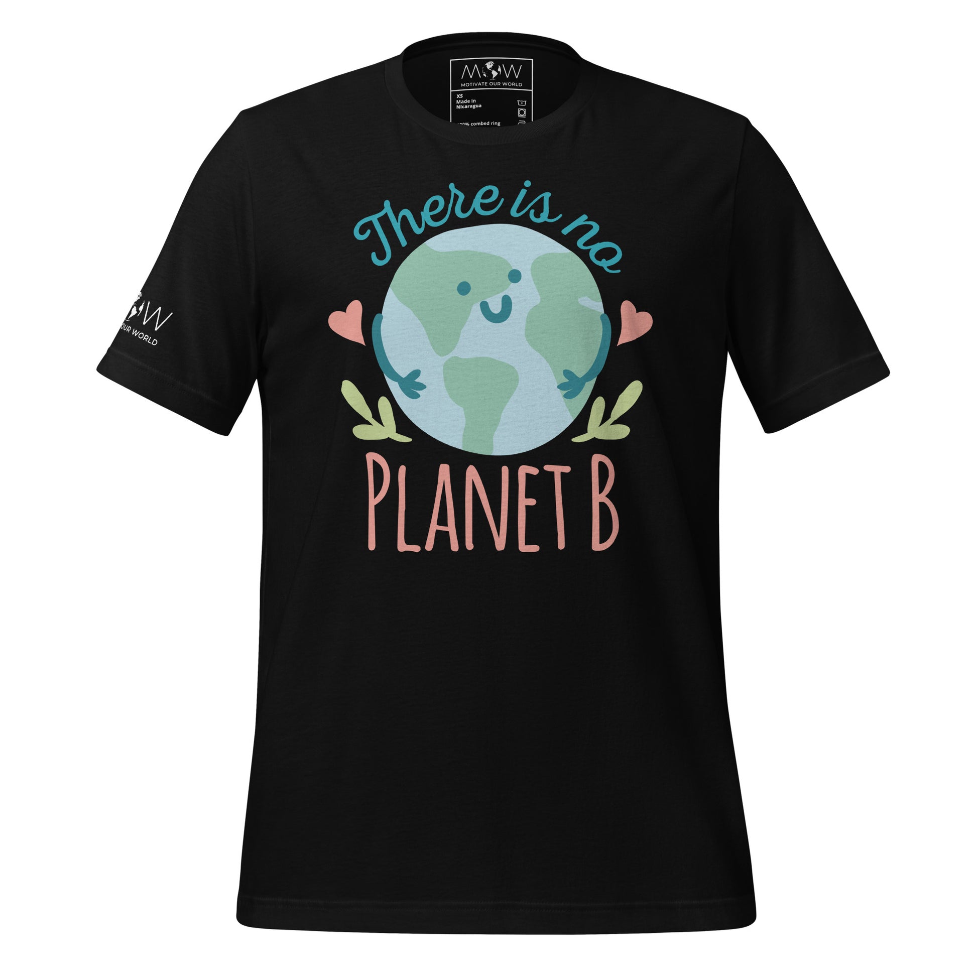 There Is No Planet B Men's Motivational Black T-Shirt