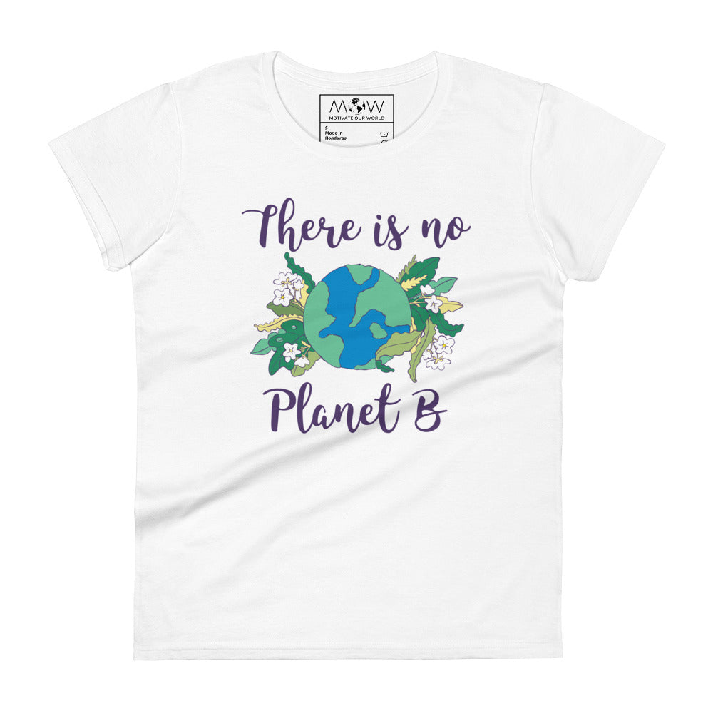 There Is No Planet B Women’s Motivational White T-Shirt