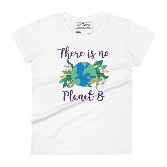 There Is No Planet B Women’s Motivational White T-Shirt