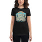There Is Power in Persistent Prayer (Sunburst Design) Women’s Motivational Black T-Shirt