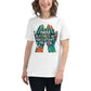 There is Power in Persistent Prayer (Hands Design) White Motivational Women’s T-Shirt