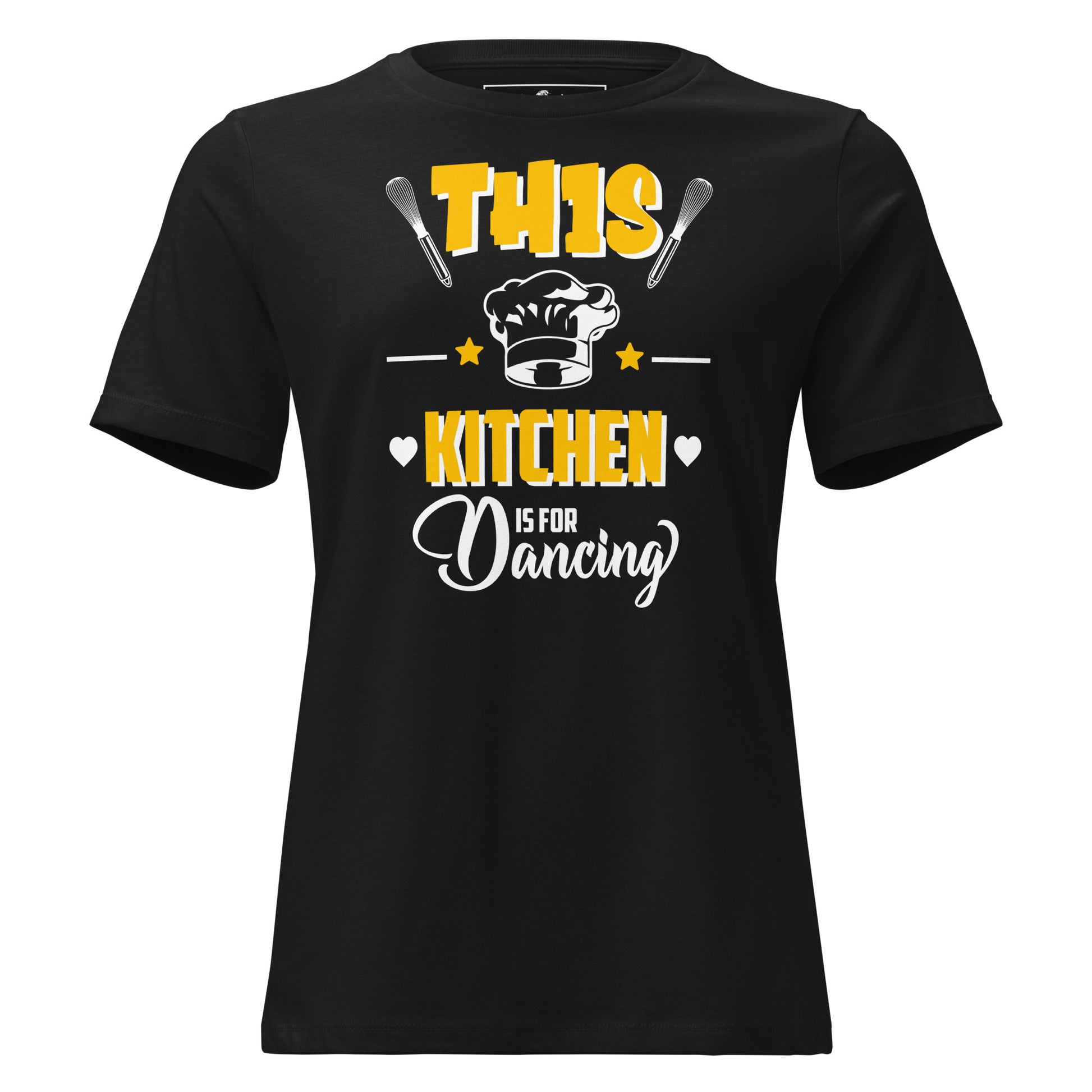 This Kitchen Is For Dancing Black Motivational Women’s T-Shirt