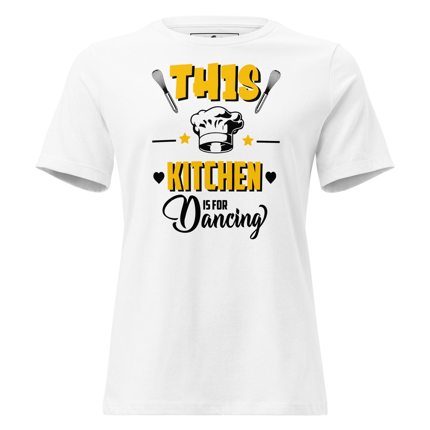 This Kitchen Is For Dancing White Motivational Women’s T-Shirt