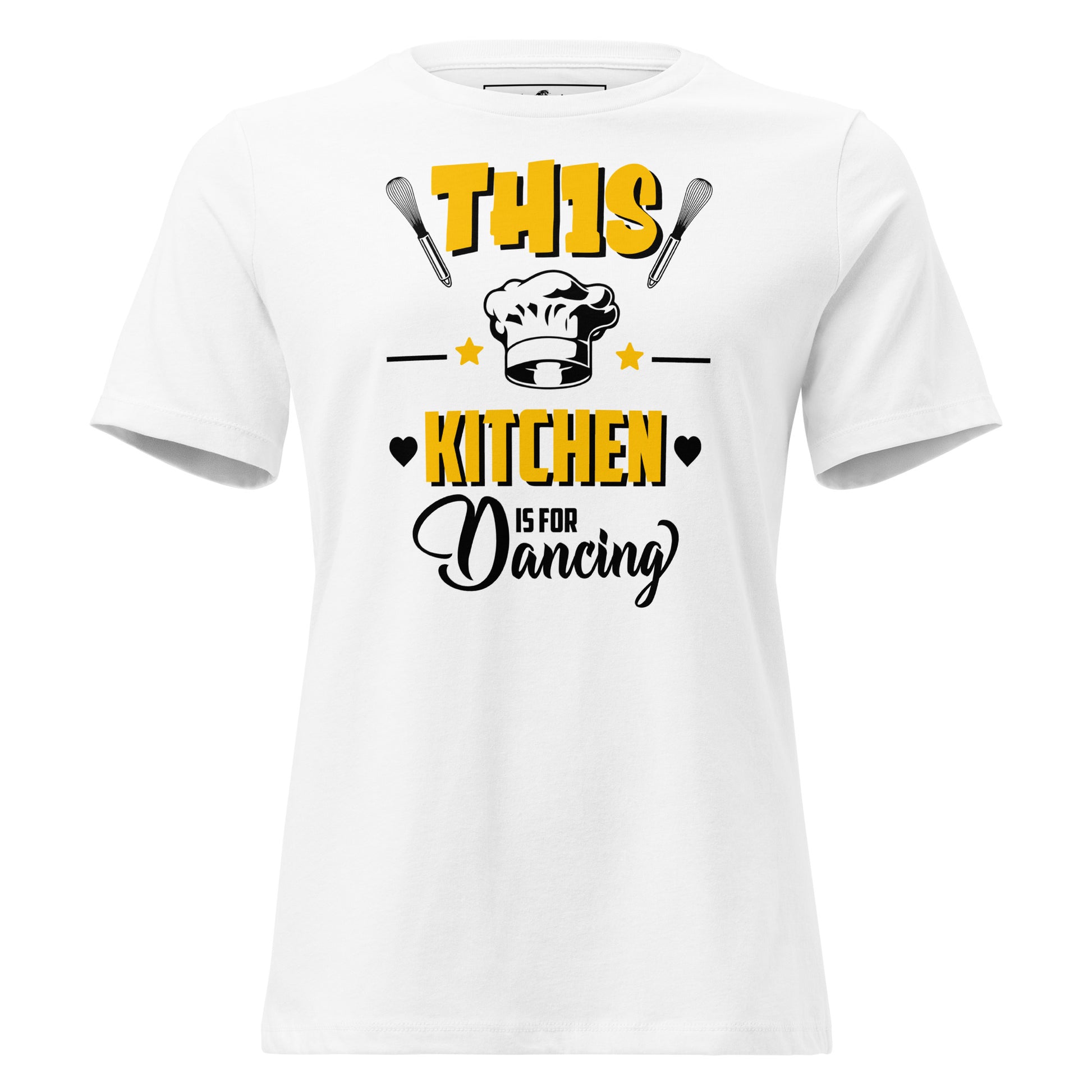 This Kitchen Is For Dancing White Motivational Women’s T-Shirt