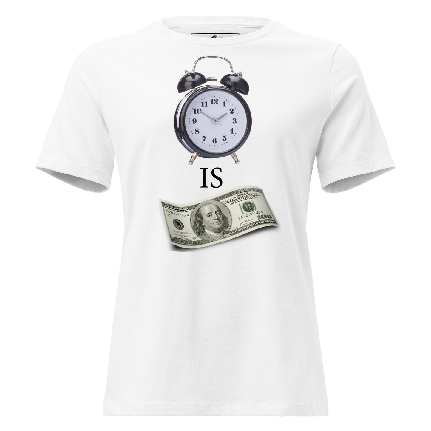 Time is Money III White Motivational Women’s T-Shirt