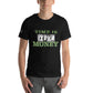 Time is Money II Men's Motivational Black T-Shirt
