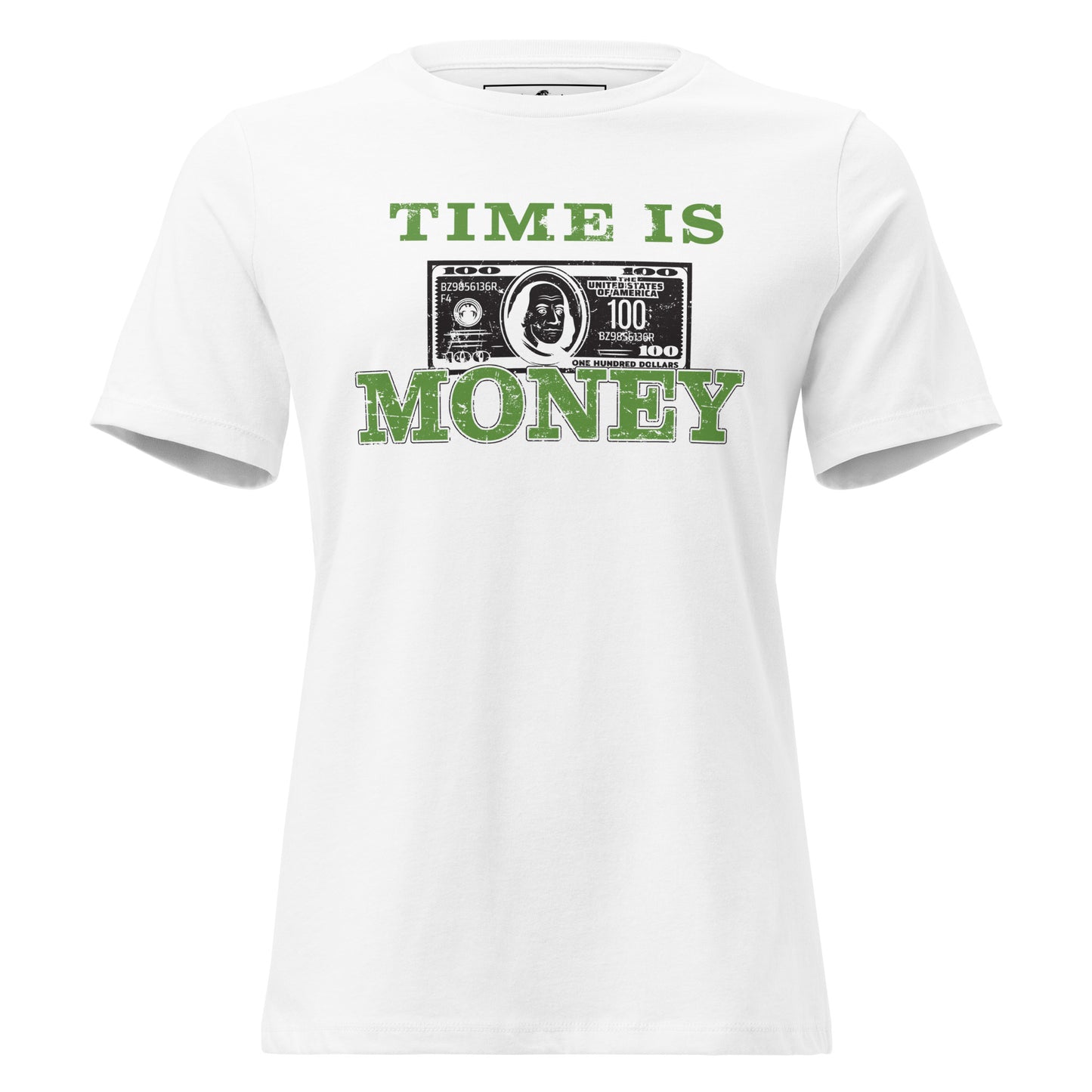 Time is Money II White Motivational Women’s T-Shirt